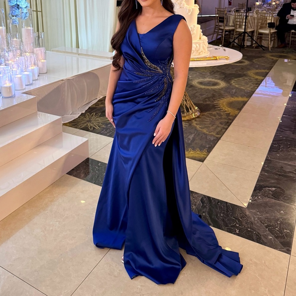 Royal blue dress